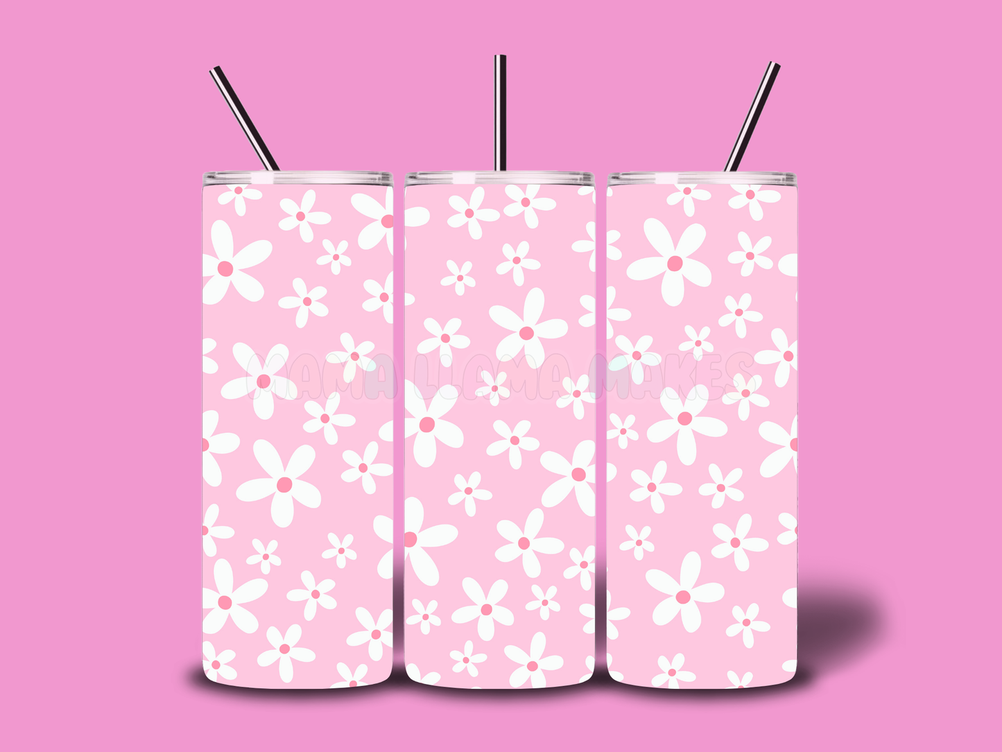 Simple flowers tumbler