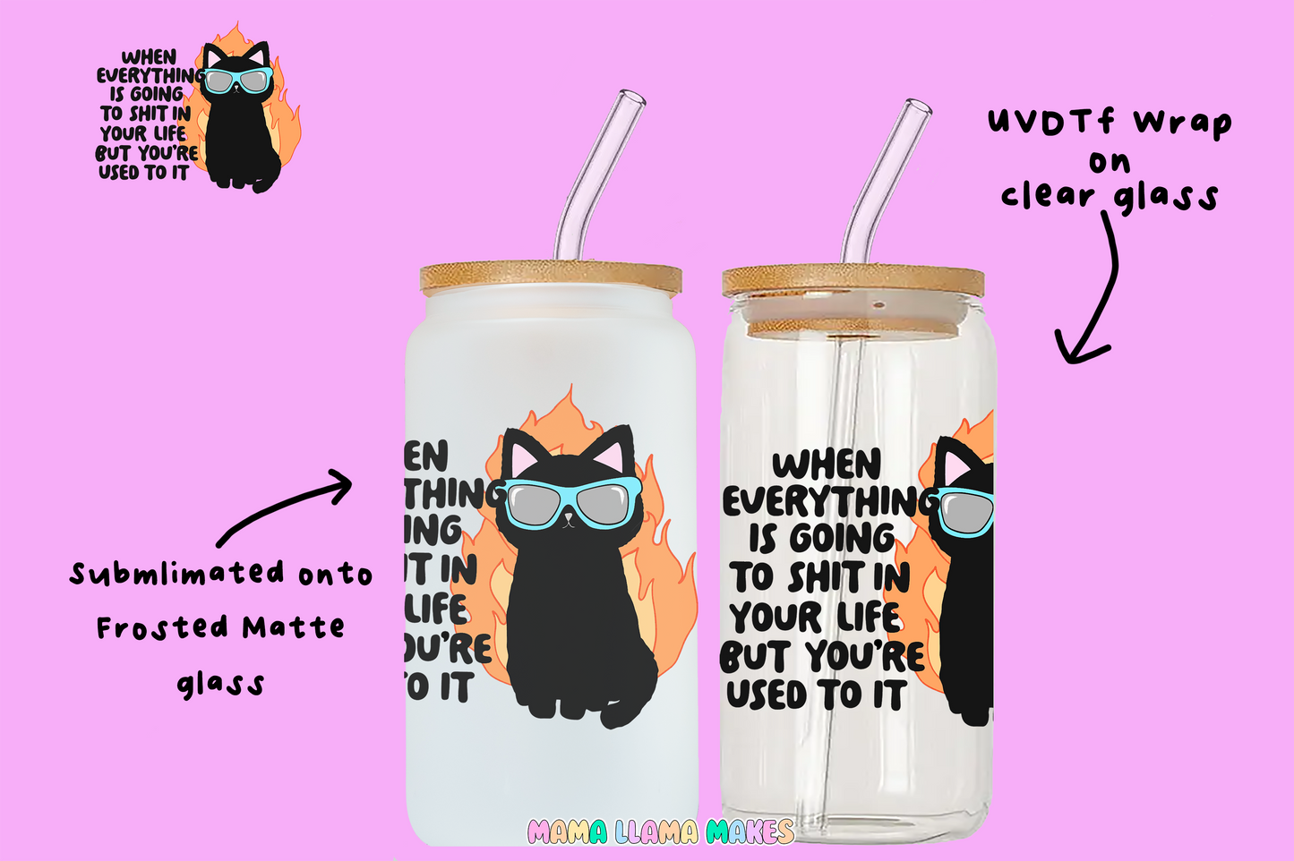 When everything is going to shit in your life, but you're used to it. Can glass