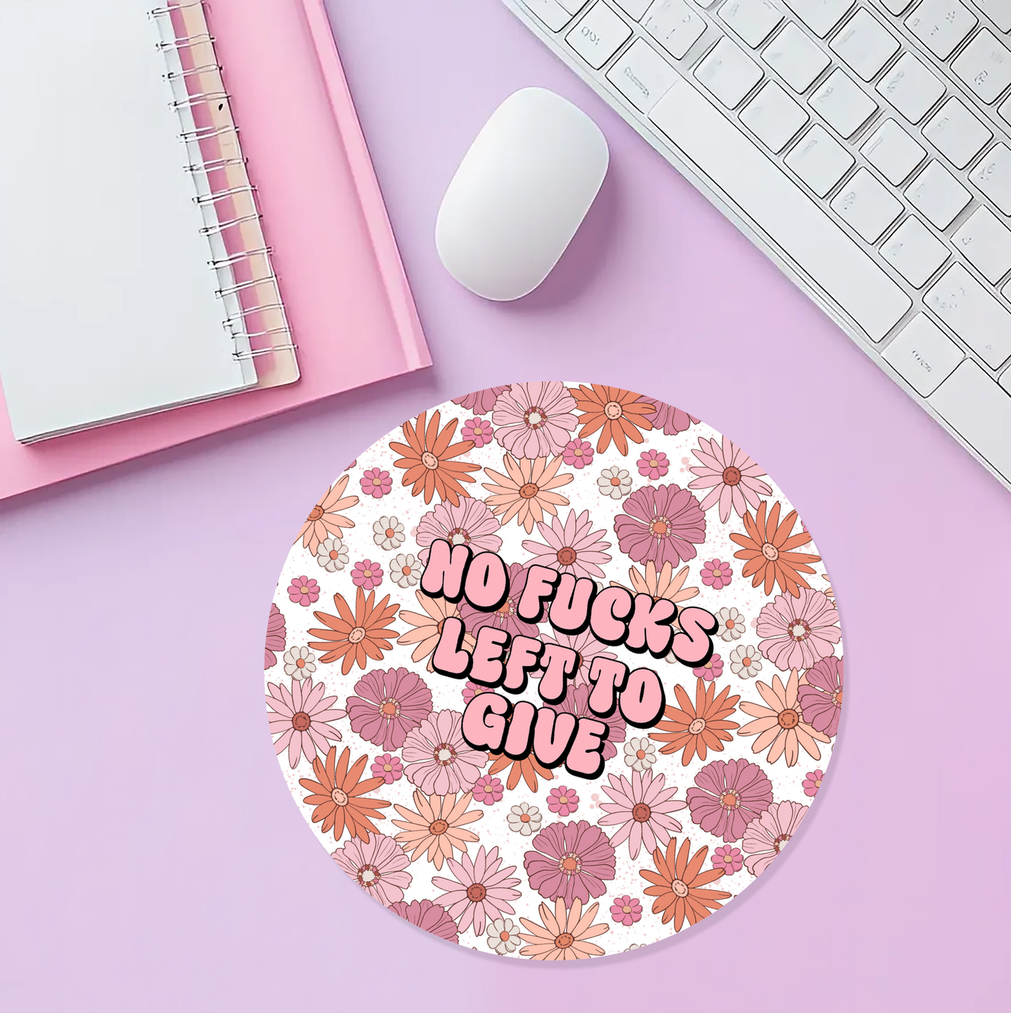 No fucks left to give mousepad