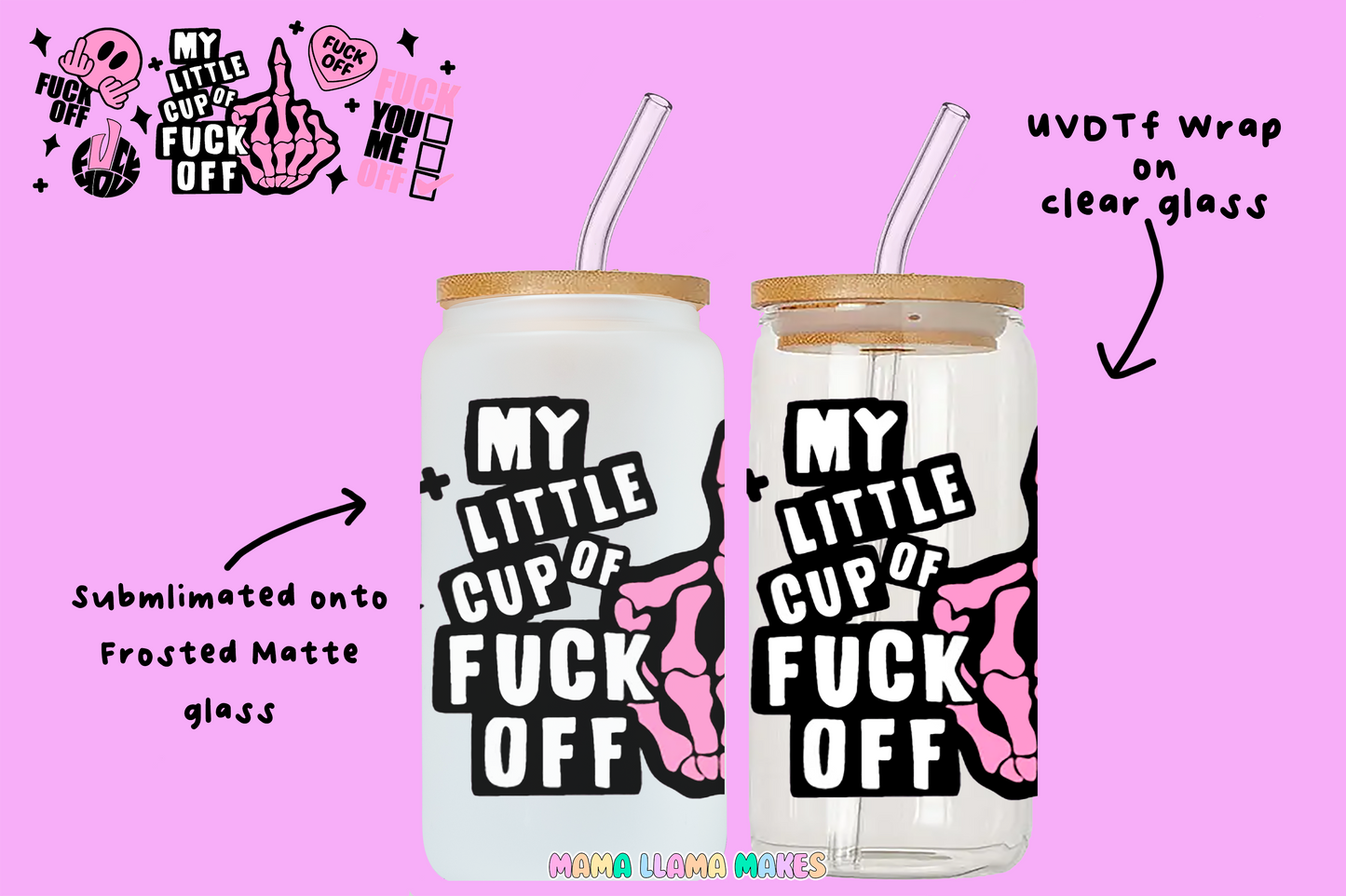 My little cup of fuck off. Can glass