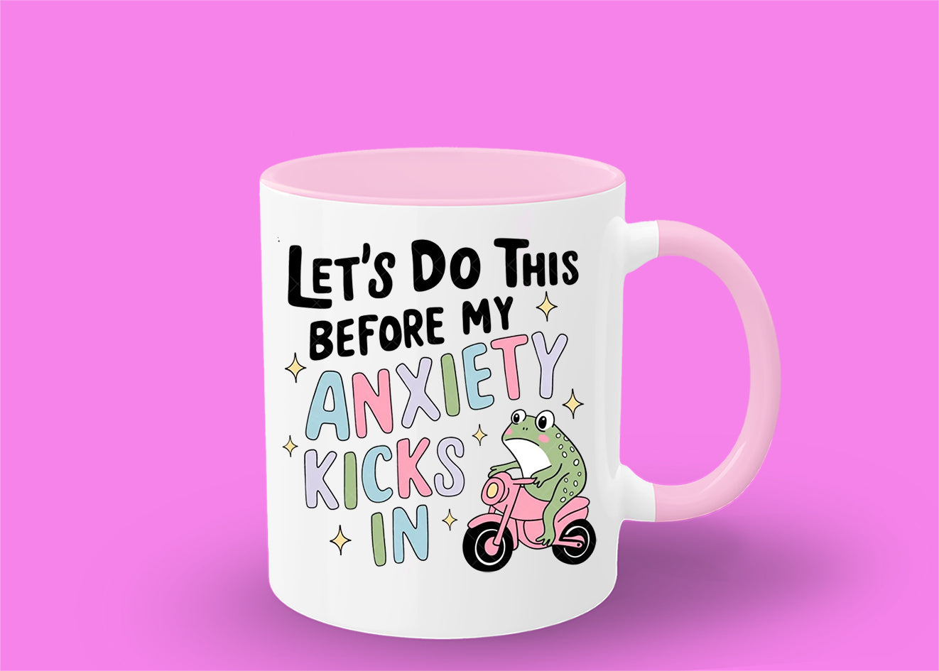 lets do this before the anxiety kicks in mug