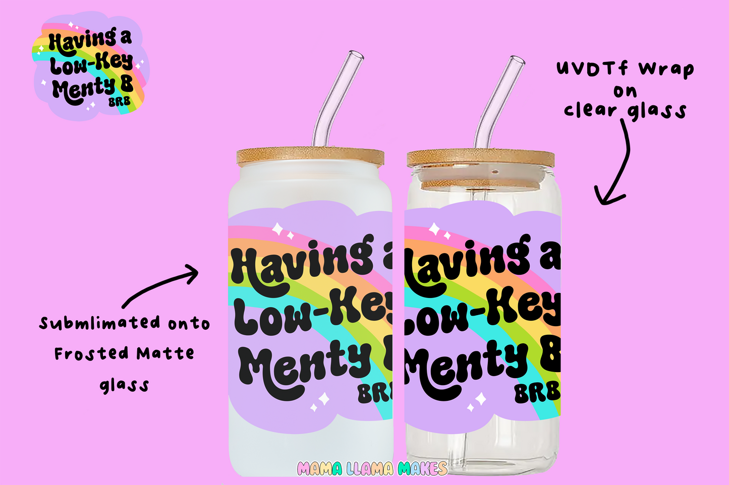 Having a Low-key menty B, can glass