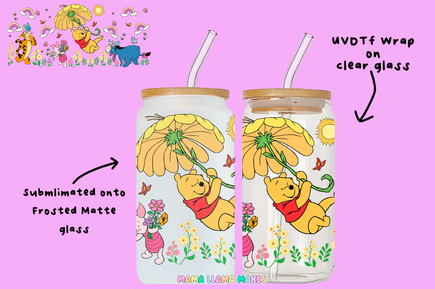 Winnie can glass