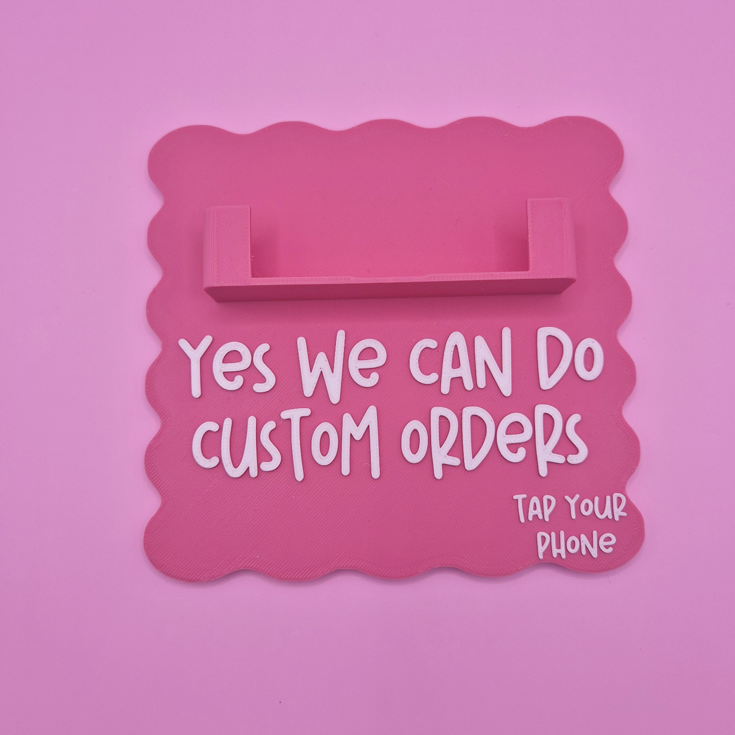Custom Text QR Code + NFC Business Card Holder – Double the Connection Power