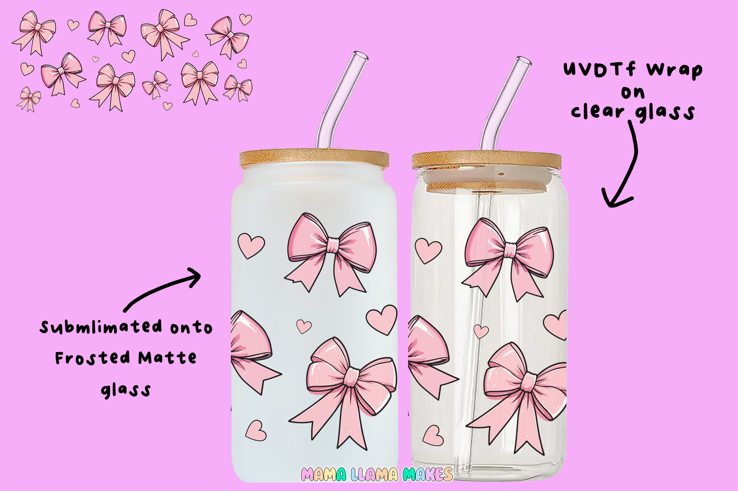 Bows and hearts