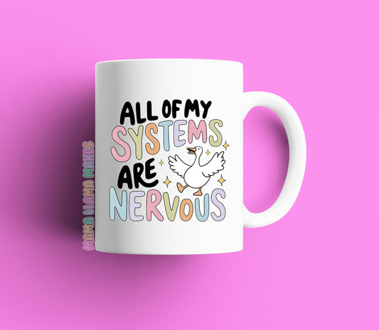 All of my systems are nervous mug