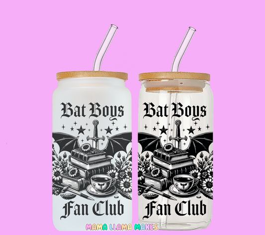 Bat Boys fan club ACOTAR  can glass