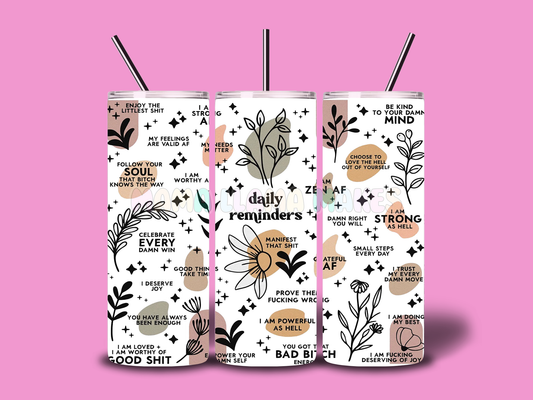 Daily reminders (with swear words)