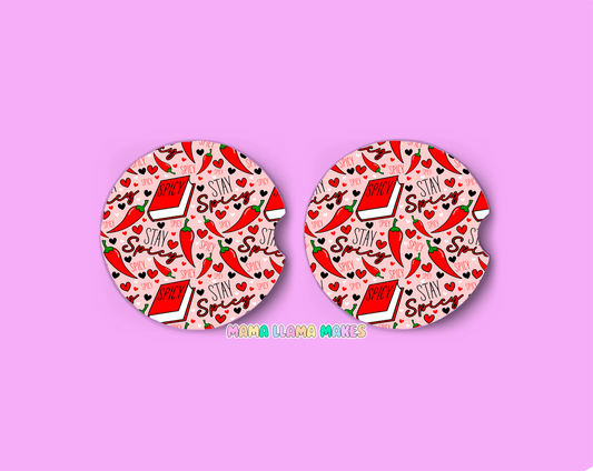 Stay spicey- Car coasters