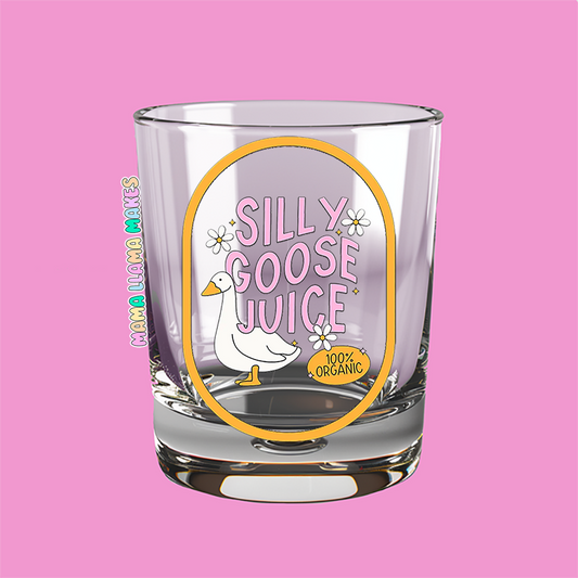 silly goose juice shot glass