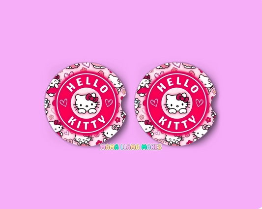 Kitty- Car coasters