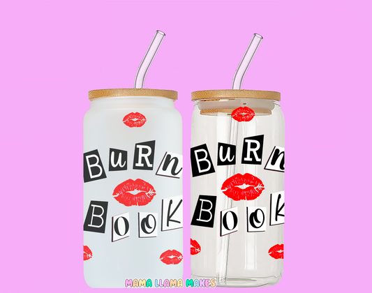 Burn book can glass