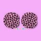 pink  Love heart Leopard