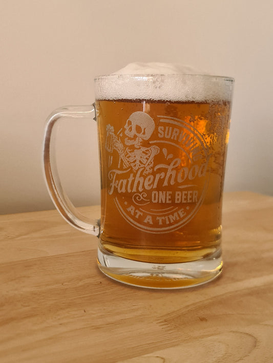 Fatherhood beer mug