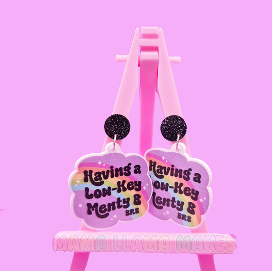 Having a low-key menty b earrings