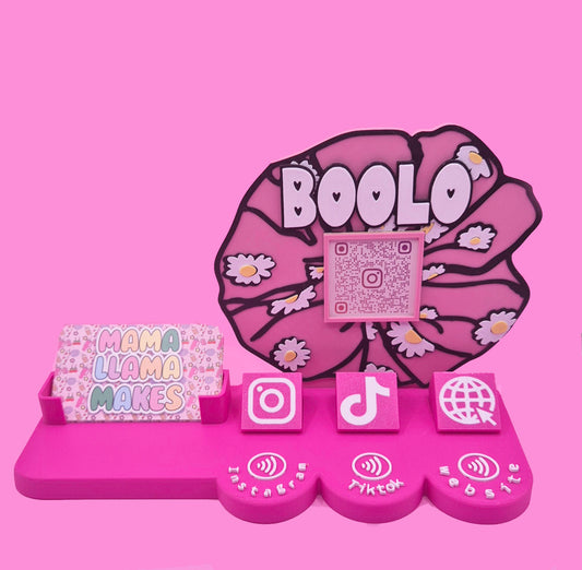 Custom logo NFC market and business stand