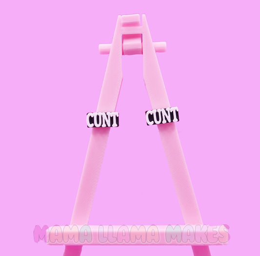 Cunt black and white studs