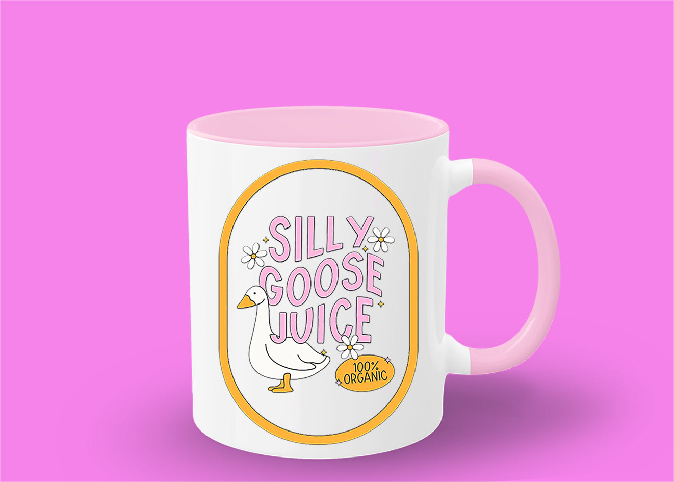 silly goose juice mug