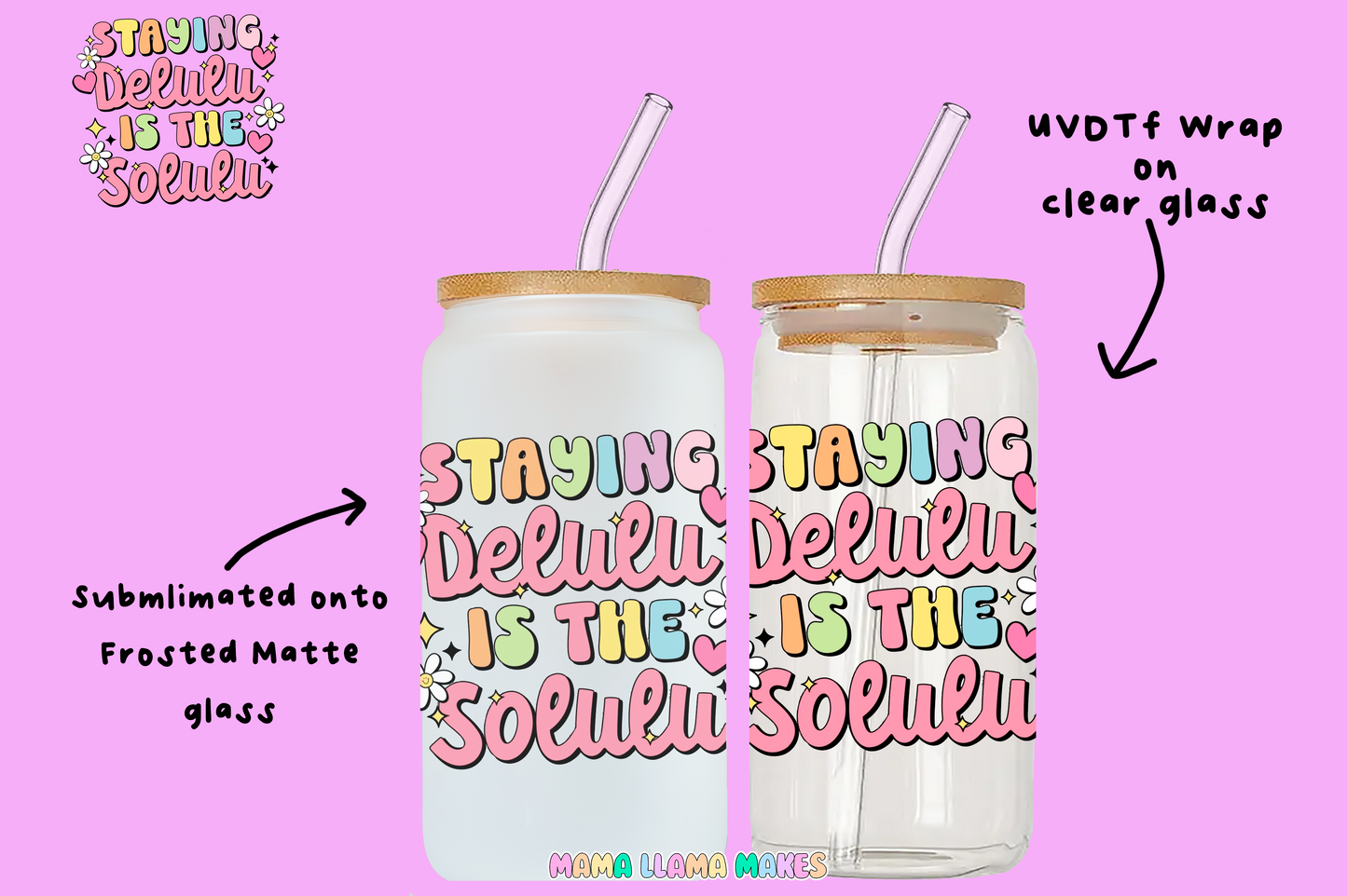 Staying delulu is the solulu. Can glass