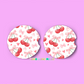 Cherry bows 2- Car coasters