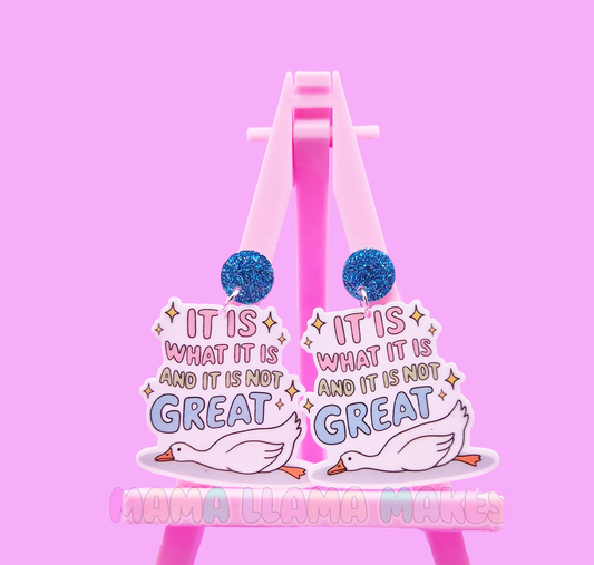 It is what it is and its not great earrings