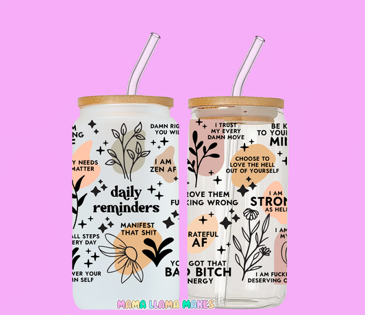 Vulgar daily reminders Can glass