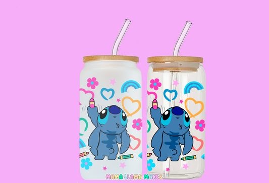 Stitch can glass