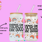 Focus on the good. Can glass