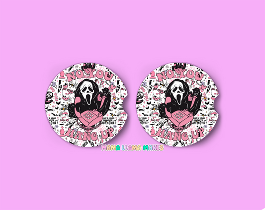 Ghost face- Car coasters