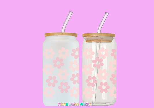 Nude love heart flowers