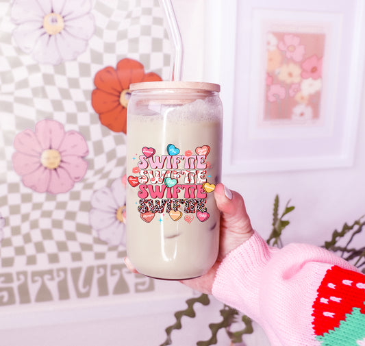 Swiftie  Glass Can Cup - 473ml