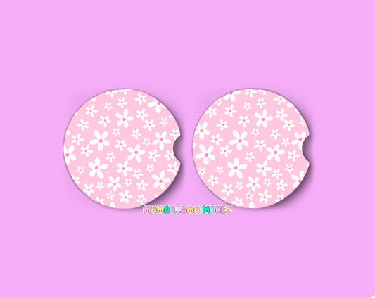 Flowers- Car coasters