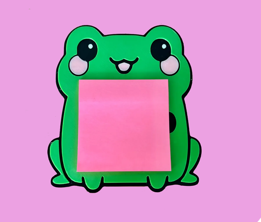 Kawaii Frog Sticky Note Holder – Leap Into Organisation