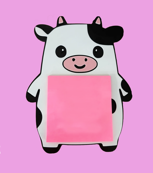 Kawaii Cow Sticky Note Holder – Udderly Adorable Desk Buddy