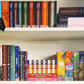 Book lover's bookshelf sign