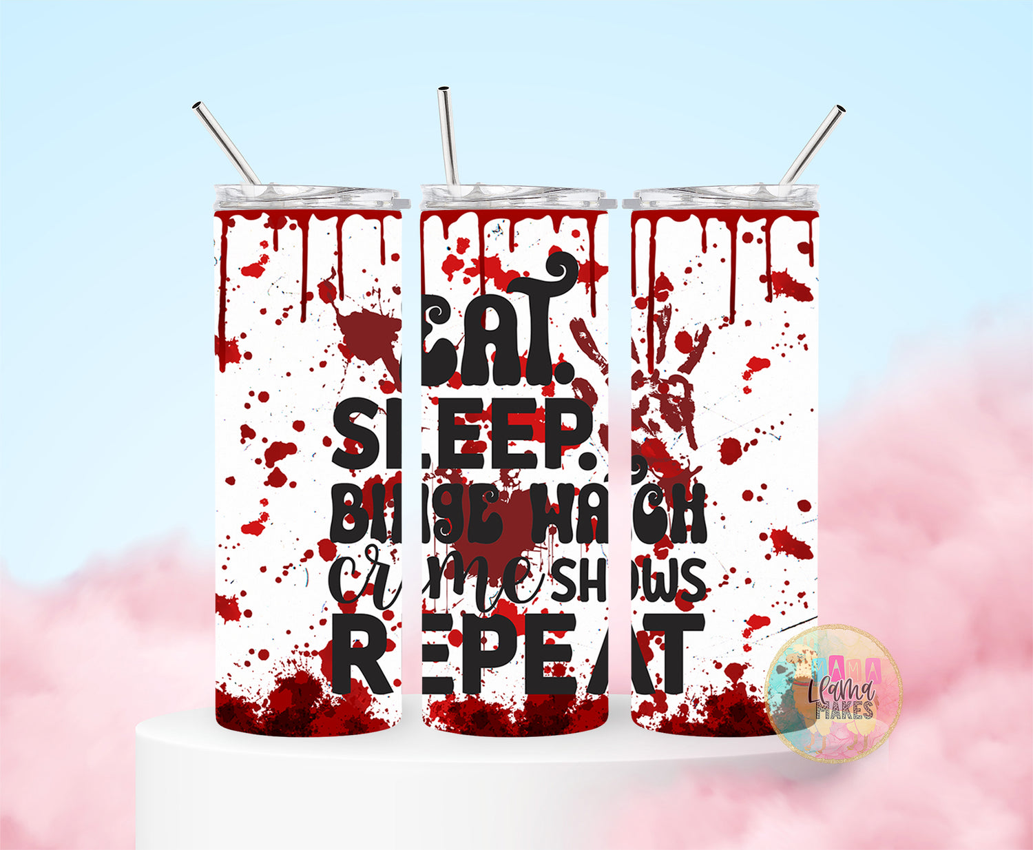 Crime show tumblers