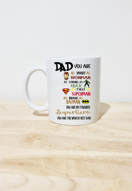 Dad superhero mug